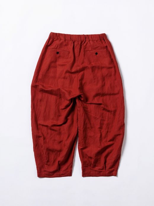 ANACHRONORM RAYON HEM TUCK EASY PANTS / Orange