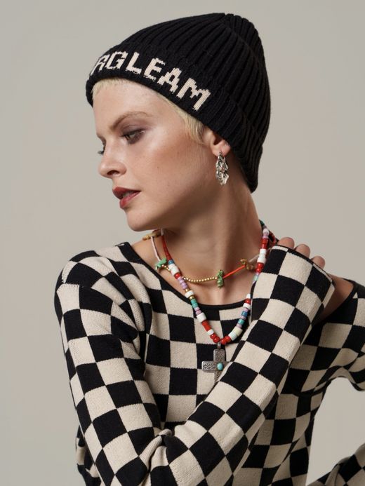 AMBERGLEAM CONCHO KNIT CAP / 4variation