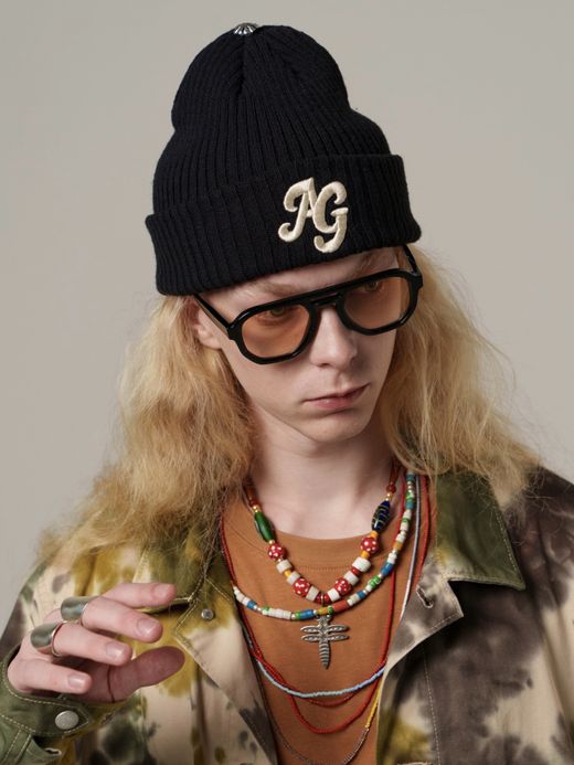 AMBERGLEAM CONCHO KNIT CAP / 4variation