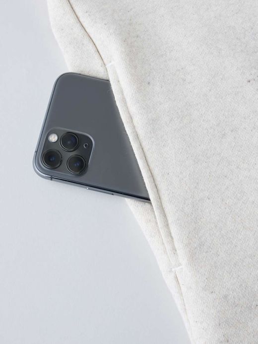 organicsta 9.4oz ORGANIC COTTON SWEAT CARDIGAN / Grey