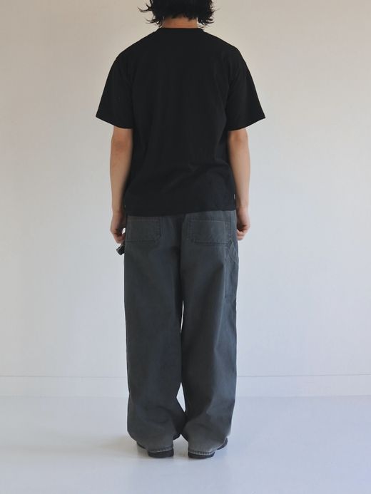 ANACHRONORM STICKER MOTIF PRINTED S/S T-S / Black