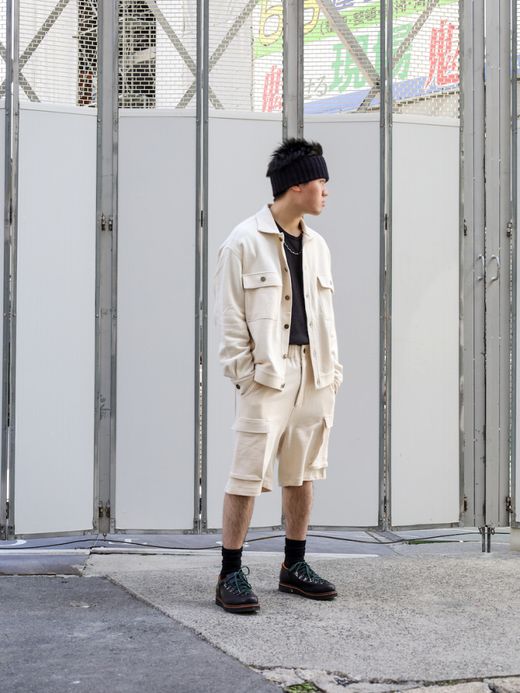 AMBERGLEAM SWEAT HALF PANTS / Vanilla