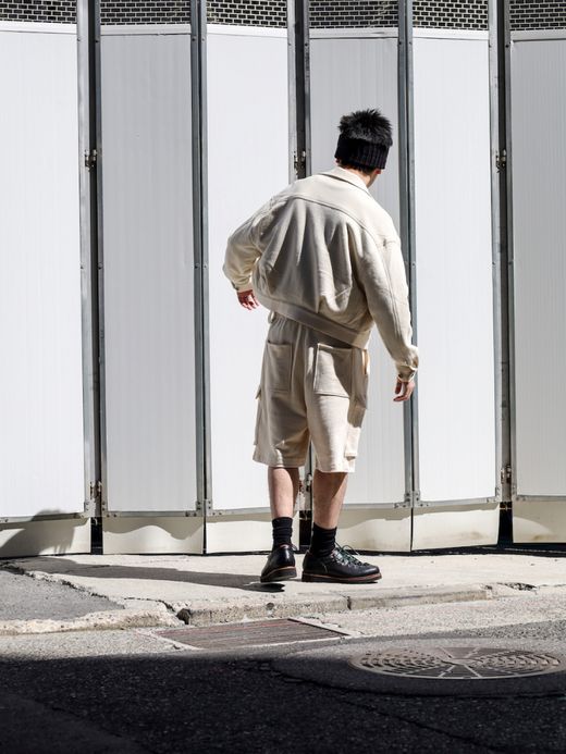 AMBERGLEAM SWEAT HALF PANTS / Vanilla