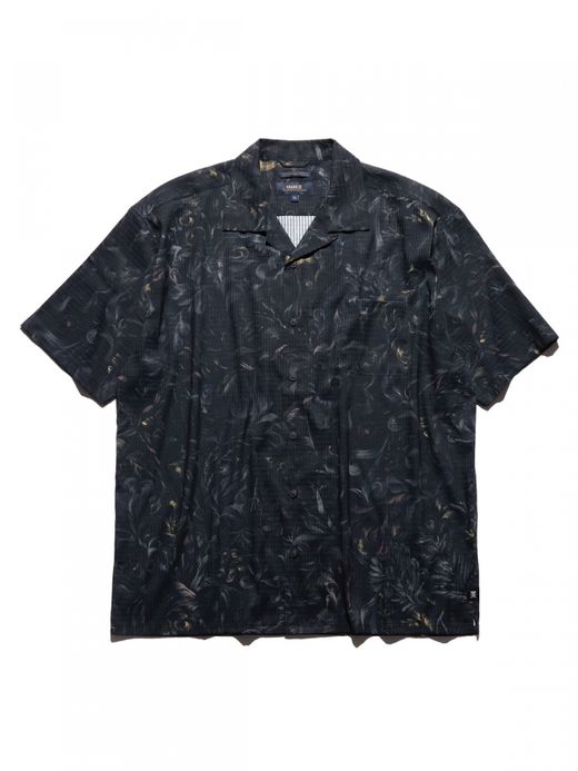 ROARK REVIVAL BLESS UP "NOCTURNAL" S/S WOVEN - COMFORT FIT / Black