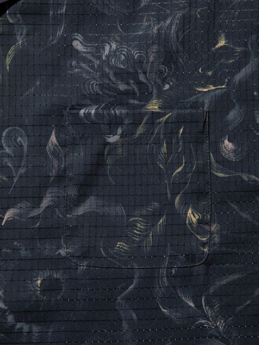 ROARK REVIVAL BLESS UP "NOCTURNAL" S/S WOVEN - COMFORT FIT / Black