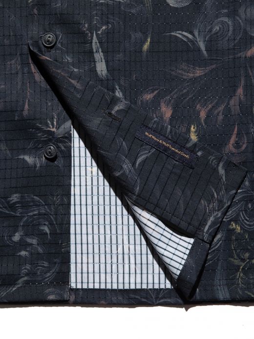 ROARK REVIVAL BLESS UP "NOCTURNAL" S/S WOVEN - COMFORT FIT / Black