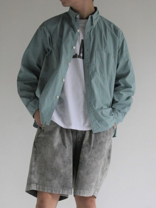 ANACHRONORM STANDARD WIDE B.D SHIRTS / Lt.blue