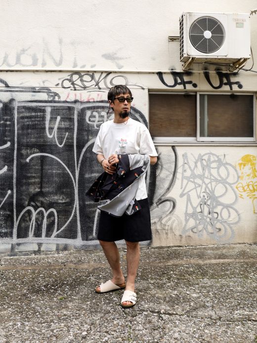 ROARK REVIVAL "B.S.B.T" FINE TECH DRY TEE / White