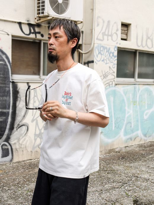 ROARK REVIVAL "B.S.B.T" FINE TECH DRY TEE / White