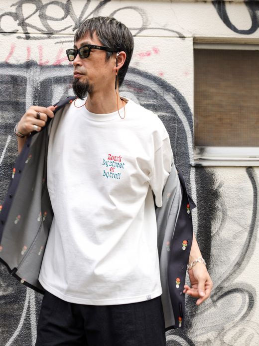 ROARK REVIVAL "B.S.B.T" FINE TECH DRY TEE / White