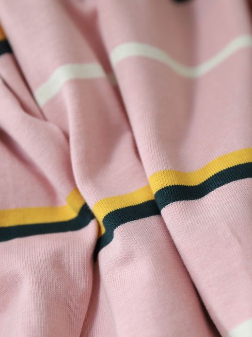 AMBERGLEAM COTTON BORDER LONG SLEEVE / 3colors