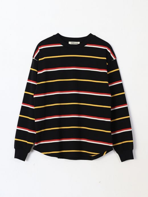 AMBERGLEAM COTTON BORDER LONG SLEEVE / 3colors