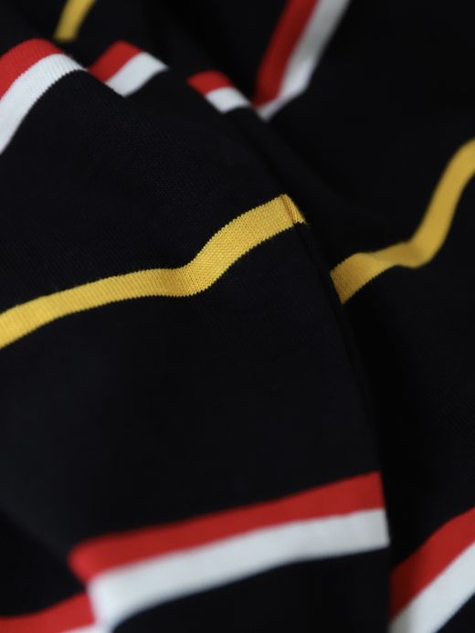 AMBERGLEAM COTTON BORDER LONG SLEEVE / 3colors