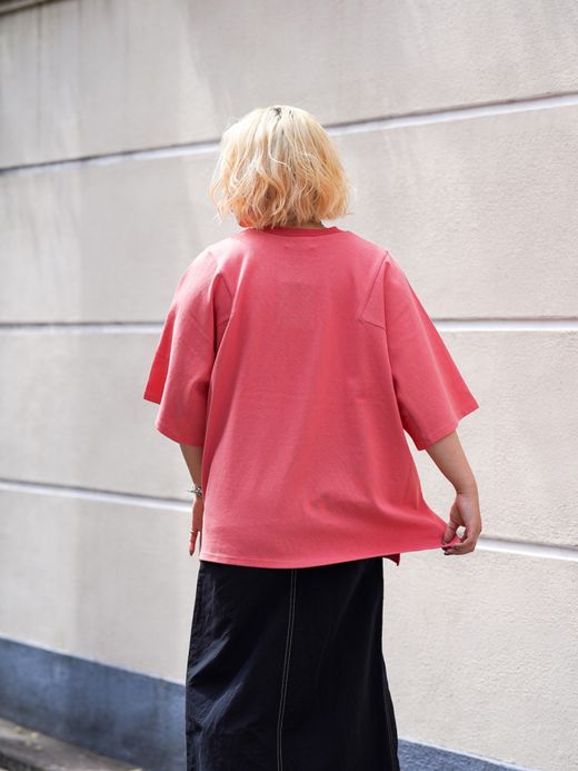 AMBERGLEAM PANEL BASIC T-SHIRT / 5colors