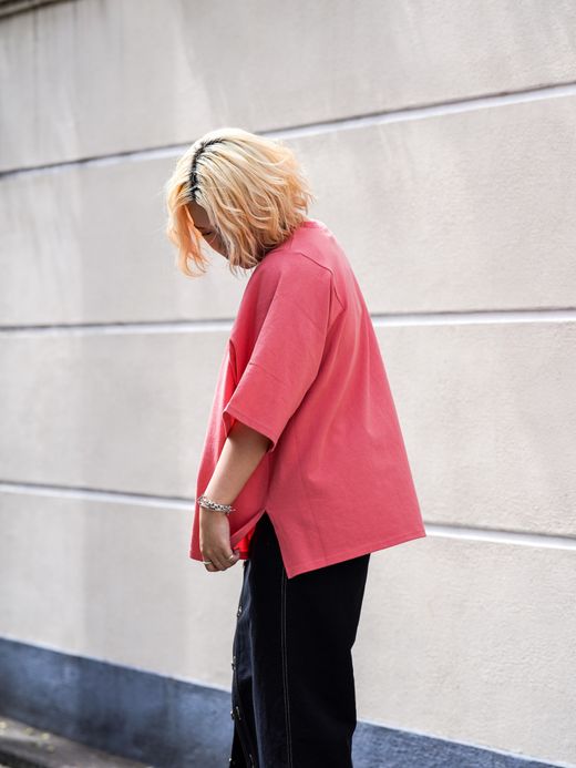 AMBERGLEAM PANEL BASIC T-SHIRT / 5colors