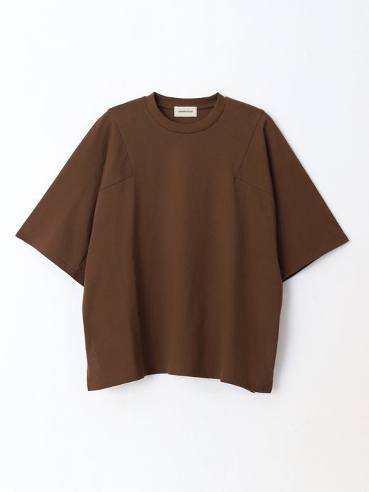 AMBERGLEAM PANEL BASIC T-SHIRT / 5colors