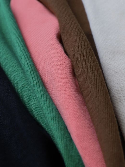 AMBERGLEAM PANEL BASIC T-SHIRT / 5colors