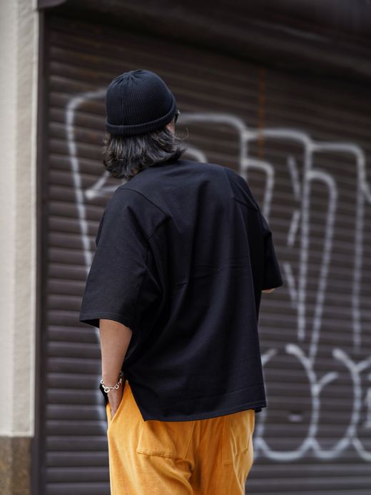 AMBERGLEAM PANEL BASIC T-SHIRT / 5colors