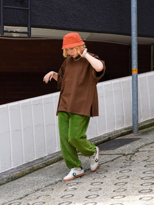 AMBERGLEAM PANEL BASIC T-SHIRT / 5colors