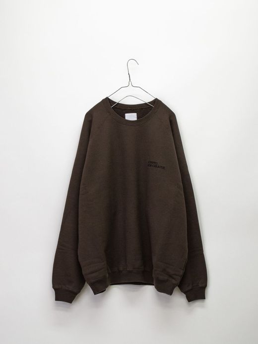 S.F.C RAGLAN BASIC CREW / Brown