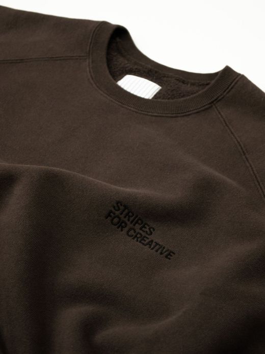 S.F.C RAGLAN BASIC CREW / Brown
