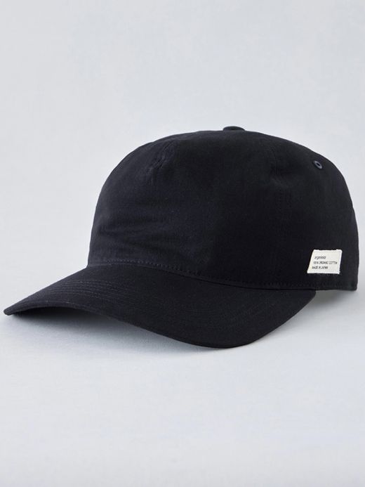 organicsta ORGANIC COTTON TWILL 5-PANEL CAP / Black