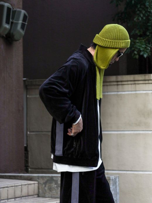S.F.C VELOUR TRACK JACKET / Black
