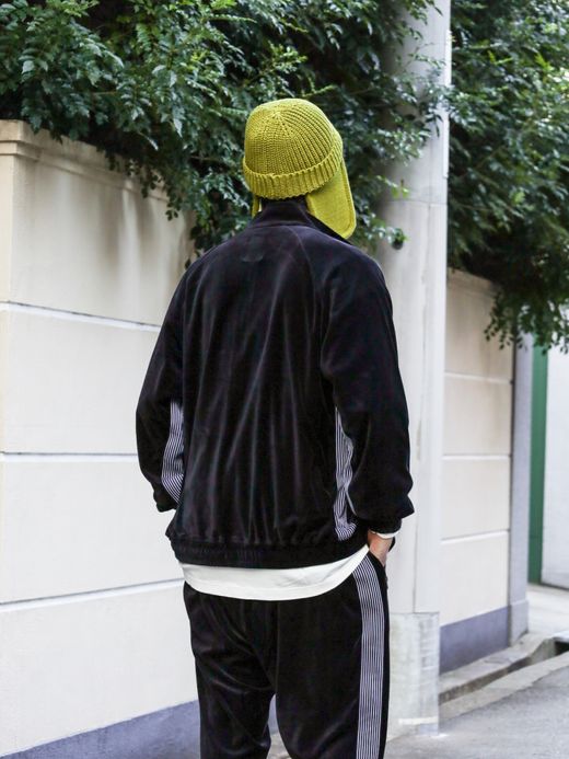S.F.C VELOUR TRACK JACKET / Black
