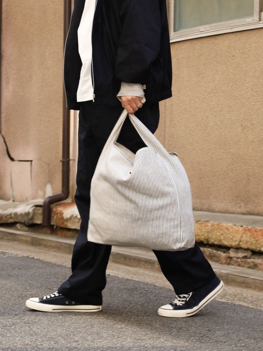 organicsta ORGANIC COTTON DENIM MARCHE BAG / Hickory