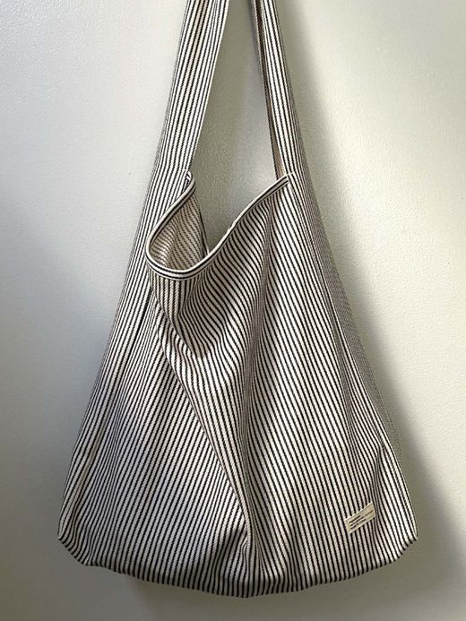 organicsta ORGANIC COTTON DENIM MARCHE BAG / Hickory