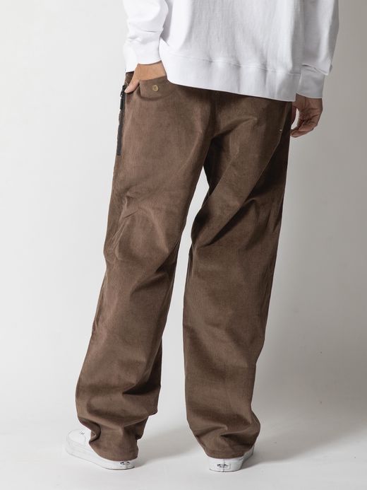 ROARK REVIVAL NEW TRAVEL PANTS 2.0 CORDUROY ST-RELAX TAPERED FIT / Dark brown