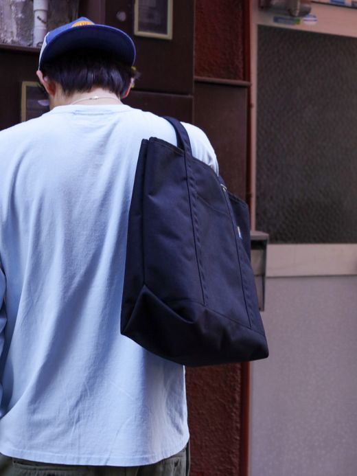 ANACHRONORM REVERSIBLE CAMP STEADY TOTE BAG / Black×monotone
