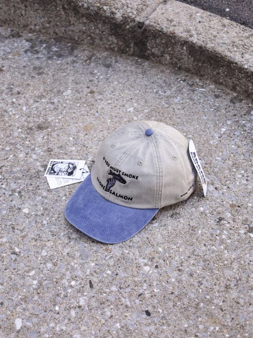 RAY TROLL SMOKE SALMON PIGMENT 6PANEL CAP / Stn/royal