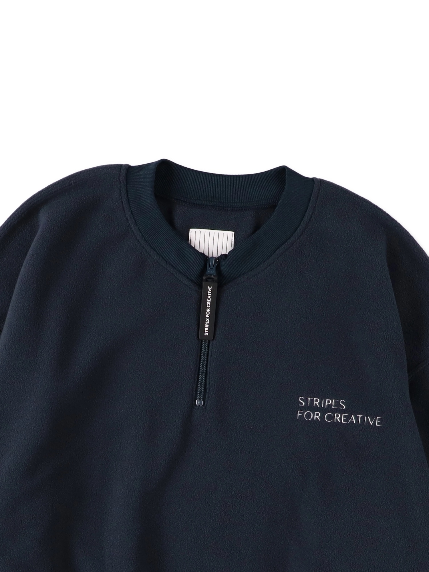 S.F.C FLEECE BASEBALL HALF ZIP JACKET / Navy | FLATBUSH（フラット