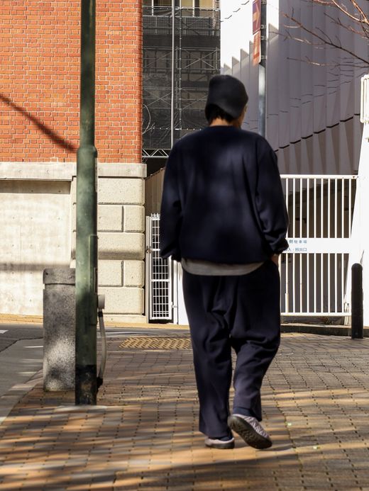 S.F.C FLEECE BASEBALL HALF ZIP JACKET / Navy