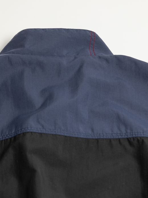 ANACHRONORM EXCHANGE PATTERN NYLON JACKET / Navy x black