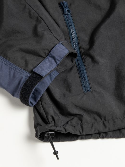 ANACHRONORM EXCHANGE PATTERN NYLON JACKET / Navy x black