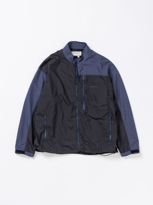 ANACHRONORM EXCHANGE PATTERN NYLON JACKET / Navy x black
