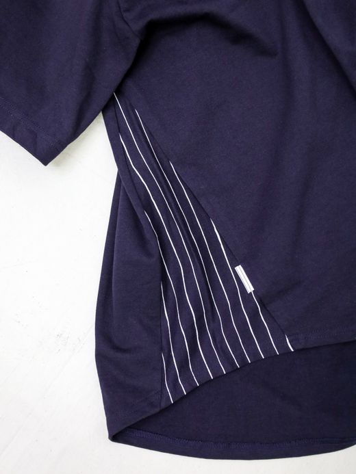 S.F.C SUPER BIG SIDE STRIPES TEE / Navy