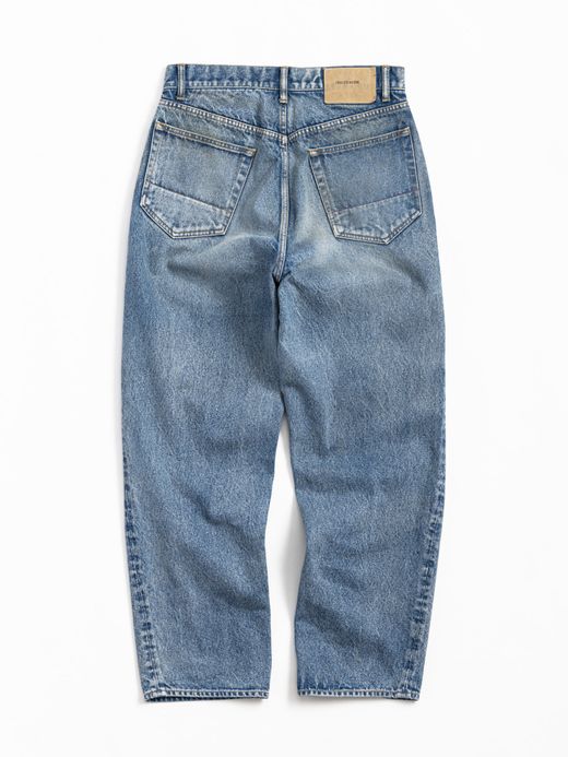 ANACHRONORM 80'S WIDE TAPERED JEANS / Indigo(aging wash)