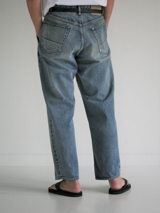 ANACHRONORM 80'S WIDE TAPERED JEANS / Indigo(aging wash)