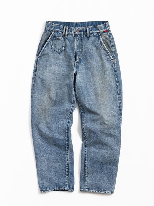 ANACHRONORM 80'S WIDE TAPERED JEANS / Indigo(aging wash)