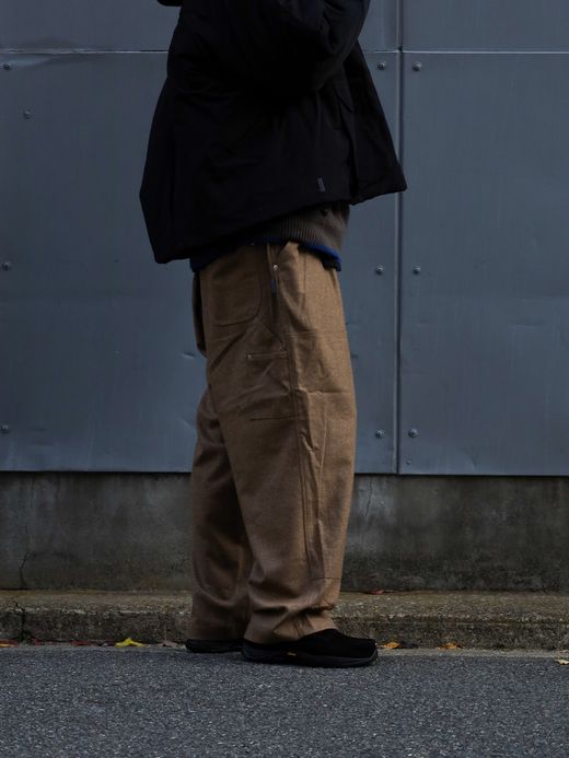 S.F.C CASHMERE WOOL DOUBLE KNEE PANTS / beige M