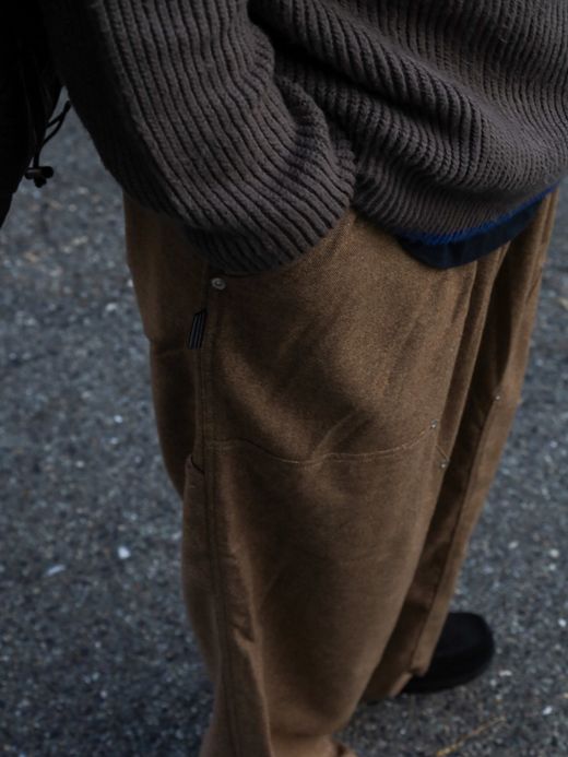 S.F.C CASHMERE WOOL DOUBLE KNEE PANTS / beige M