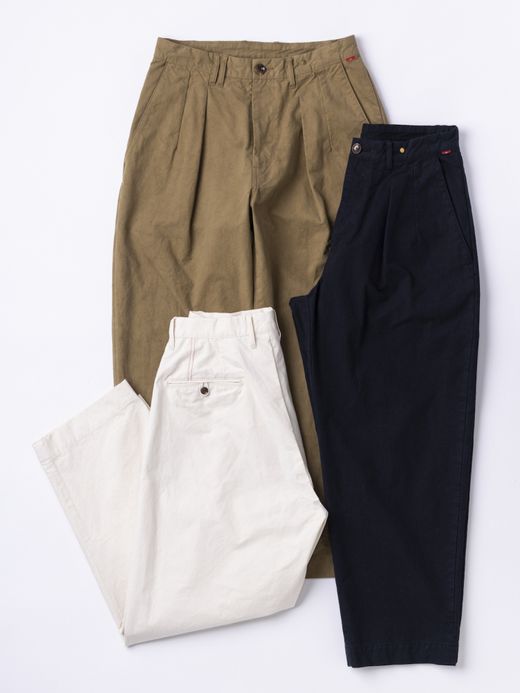 ANACHRONORM STANDARD TUCK WIDE TROUSERS / Kinari