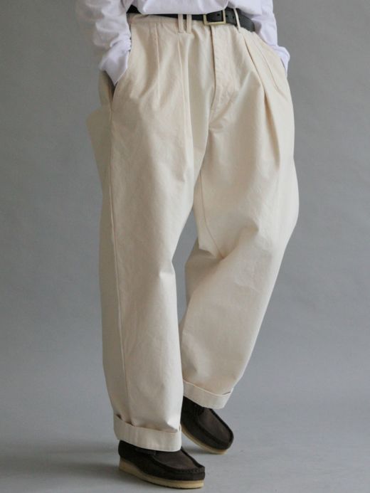 ANACHRONORM STANDARD TUCK WIDE TROUSERS / Kinari