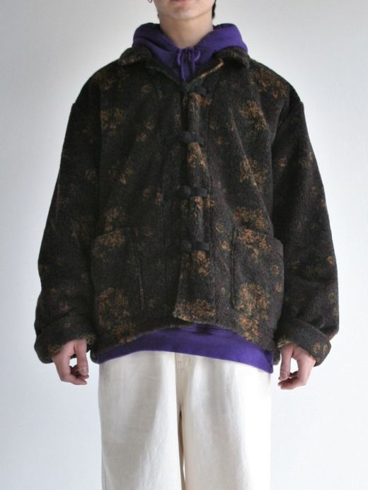 ANACHRONORM FLEECE CHINA JACKET / Yellow × brown