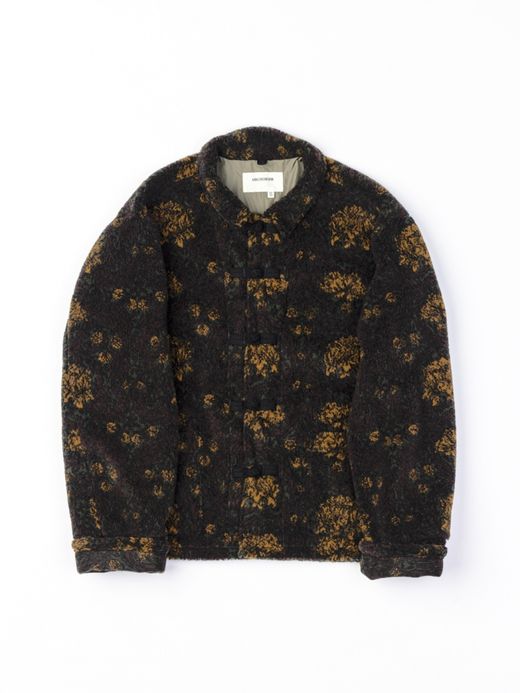ANACHRONORM FLEECE CHINA JACKET / Yellow × brown