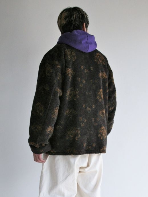ANACHRONORM FLEECE CHINA JACKET / Yellow × brown