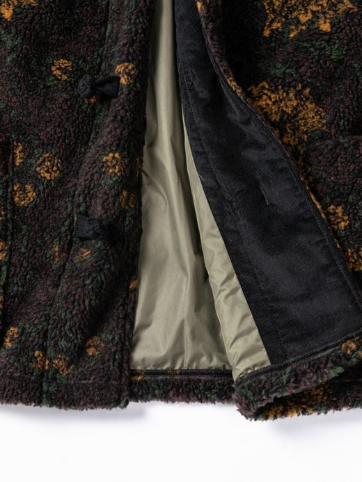 ANACHRONORM FLEECE CHINA JACKET / Yellow × brown